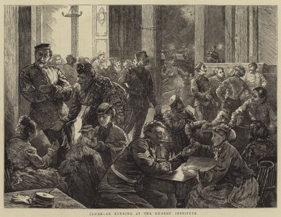 Clubes, una noche en el Instituto de la Guardia de Edward Frederick Brewtnall
